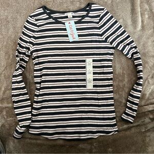 NWT | Cat & Jack | Shirt | L (10-12) | Black and White stripped top